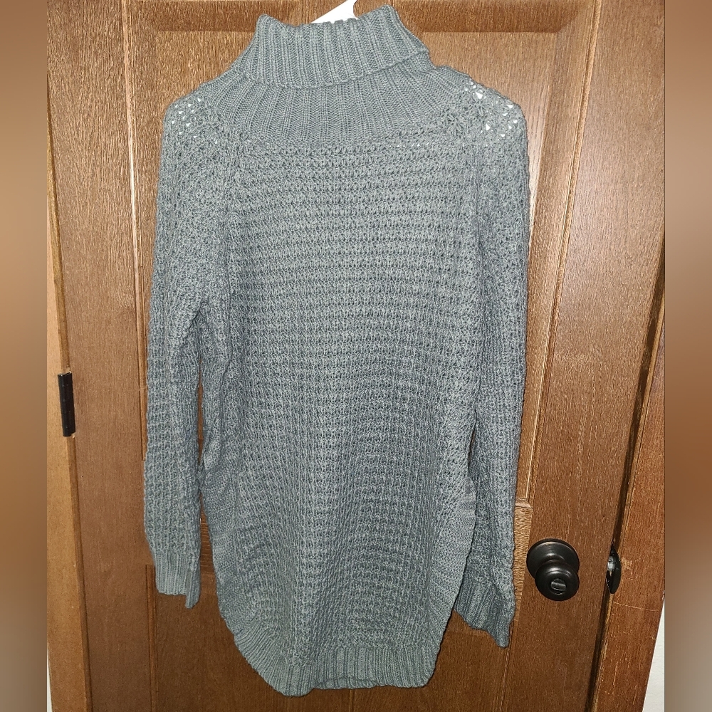 Cozy Gray Turtleneck Sweater